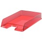 LOT de 10 Corbeille à Documents Esselte Europost - Plastique Transparent - Format Vertical - A4 - Couleur Rouge LOT de 10 Corbeille à Documents Esselte Europost - Plastique Transparent - Format Vertical - A4 - Couleur Rouge