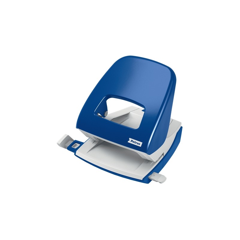 Petrus 62 Perfo Métal - 30 feuilles - Marques format - Vidage facile - Poinçons 5,5 mm - Bleu