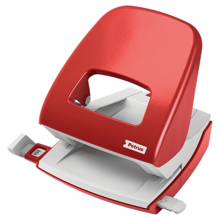 ✅ Petrus 62 Perfo Métal - 30 feuilles - Marques format - Vidage facile - Poinçons 5,5 mm - Rouge couleur en stock