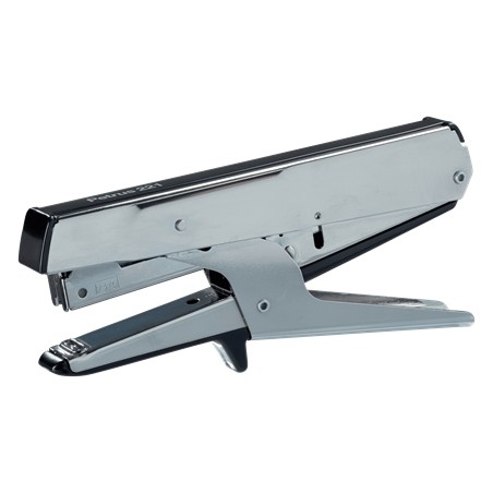 ✅ Pince agrafeuse Petrus 221 - Jusqu'à 20 feuilles - Profondeur d'insertion 54 mm - Agrafage fermé couleur en stock
