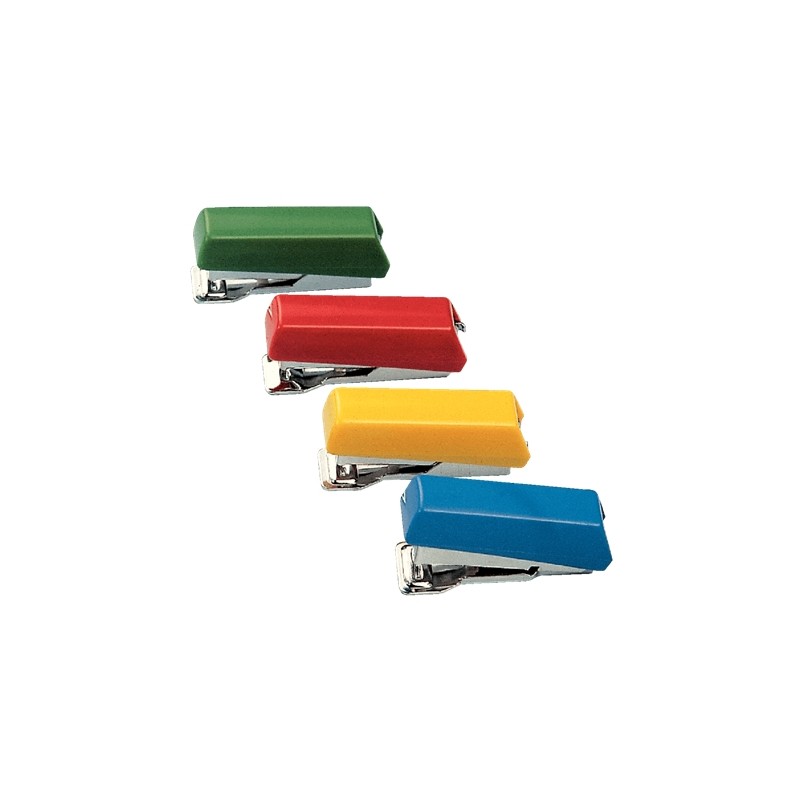 LOT de 20 Agrafeuse Petrus 202 Bambina + 1 Boîte de 202 Agrafes - Jusqu'à 5 Feuilles - Longueur 5cm - Couleurs Assorties