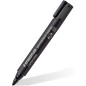 Marqueur permanent noir Staedtler Lumocolor lot de 10