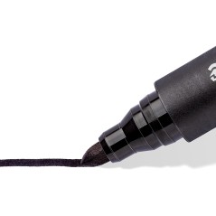 Marqueur permanent noir Staedtler Lumocolor lot de 10