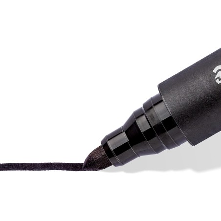 Marqueur permanent noir Staedtler Lumocolor lot de 10