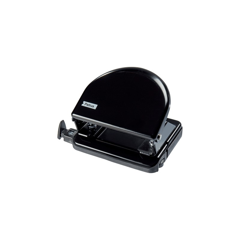 Petrus 52 Perfo Métal - 20 Feuilles - Marques format - Vidage facile - Poinçons 5,5 mm - Noir