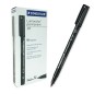 Marqueur permanent noir Staedtler Lumocolor lot de 10