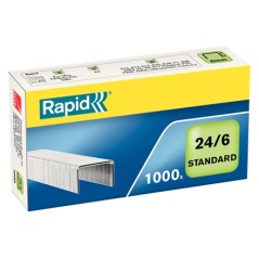 ✅ LOT de 20 Rapid Staples 24/6 Comfort Jusqu'à 20 Feuilles - Boîte de 1000 Agrafes - Fil Flexible en stock