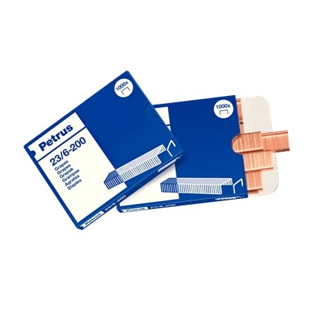 ✅ Agrafes 23/6-200 Jusqu'à 20 Feuilles - Boîte de 1000 Agrafes - Broche 6mm en stock