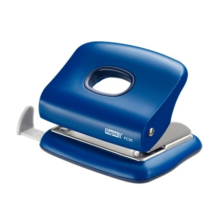 ✅ Rapid FC20 Perfo - 20 feuilles - Vidange facile - Poinçons 5,5 mm - Bleu couleur en stock