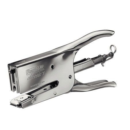 ✅ Agrafeuse à pince en métal Rapid K1 - Jusqu'à 50 feuilles - Agrafage ouvert et fermé - Couleur chrome coul en stock