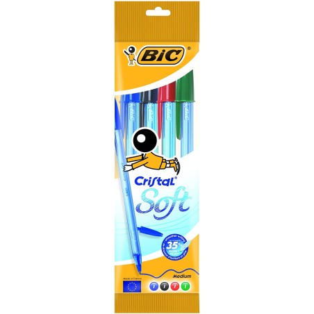 Stylos bille Bic Cristal Soft