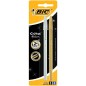 Stylo bille Bic Cristal Shine lot de 2 Stylo bille Bic Cristal Shine lot de 2