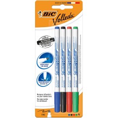 Bic Velleda 4 marqueurs tableau
