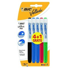 Bic Velleda Grip cinq marqueurs