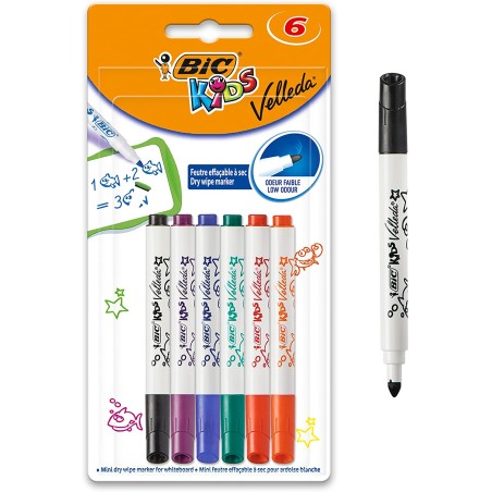 Bic Kids Velleda six couleurs
