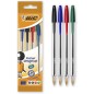 Stylo bille Bic Cristal pack de 4 Stylo bille Bic Cristal pack de 4