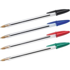 Stylo bille Bic Cristal pack de 4