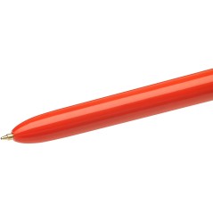 stylo rouge pointe dorée bic