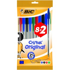 Stylo bille Bic Cristal multicolore