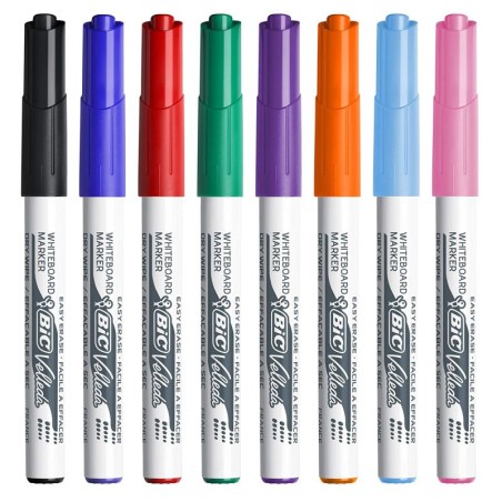 Bic Velleda Marqueurs Tableau Blanc Lot de 8