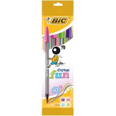 Stylos bille Bic Cristal colorés