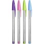Stylos bille Bic Cristal Fun lot de 4 Stylos bille Bic Cristal Fun lot de 4