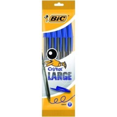Stylos bille Bic Cristal bleus