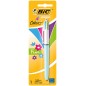 Stylo bille 4 couleurs Bic Fun écriture multicolore
