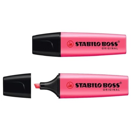 Surligneur Stabilo Boss 70 rose fluo lot de 10