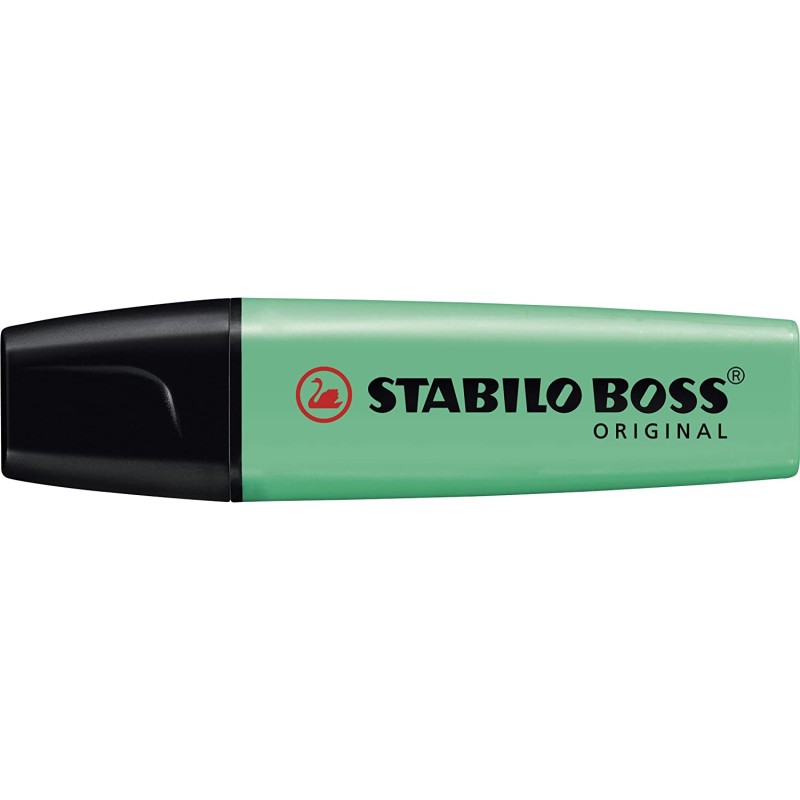 Surligneur Stabilo Boss 70 turquoise fluo lot de 10