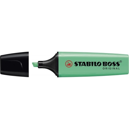 Surligneur Stabilo Boss 70 turquoise fluo lot de 10