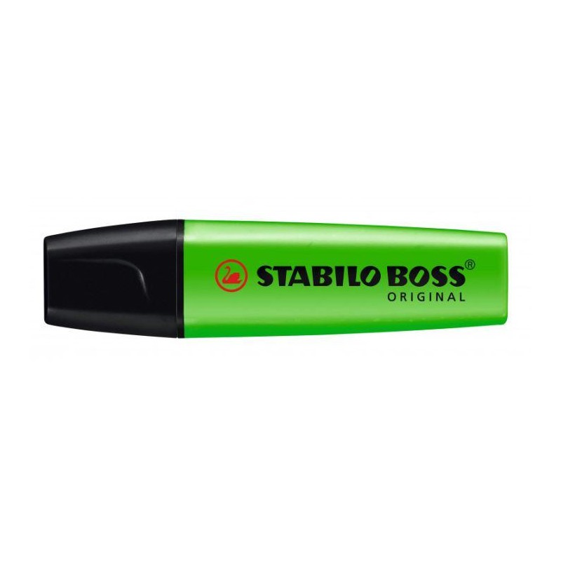Surligneur Stabilo Boss 70 vert fluo lot de 10