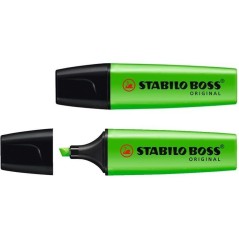 Surligneur Stabilo Boss 70 vert fluo lot de 10