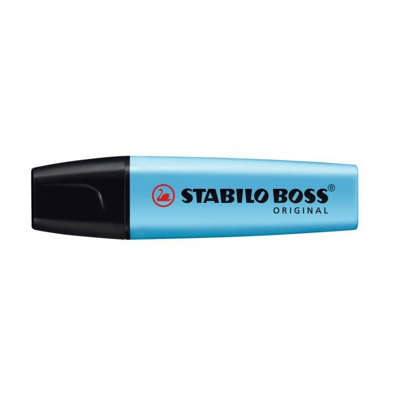 Surligneur Stabilo Boss 70 bleu fluo lot de 10