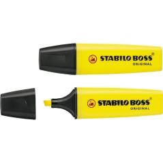 Stabilo Boss 70 Surligneur Jaune Fluo Lot de 10