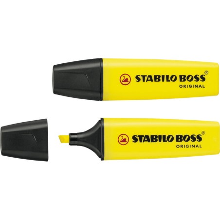 Stabilo Boss 70 Surligneur Jaune Fluo Lot de 10