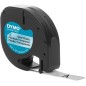 Dymo LetraTag 12267 (S0721530) - Texte noir sur fond transparent - Largeur 12 mm x 4 mètres