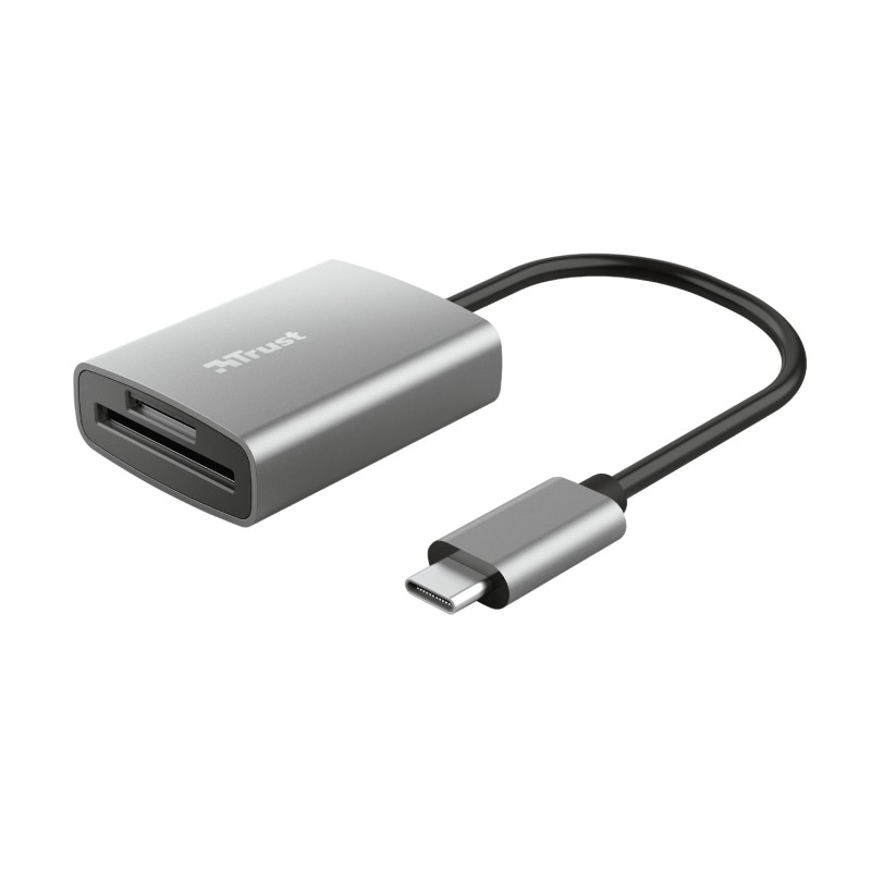 Lecteur de carte Trust Dalyx USB-C - SD, MicroSD - Aluminium