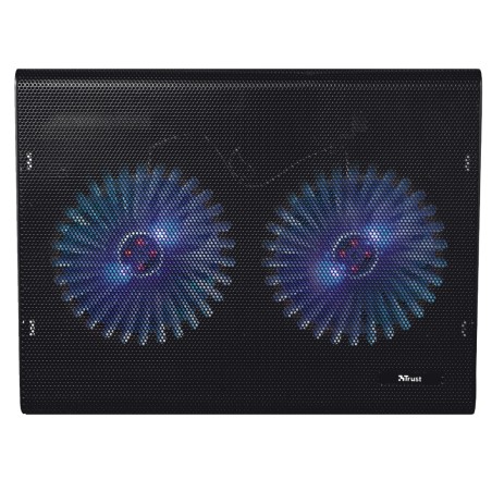 Trust Cooling Pad jusqu'à 17,3" USB - Eclairage LED Bleu - 2 Ventilateurs 125mm - 800 RPM - 360 x 280mm - Câble 55cm - Couleur