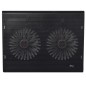 Trust Cooling Pad jusqu'à 17,3" USB - Eclairage LED Bleu - 2 Ventilateurs 125mm - 800 RPM - 360 x 280mm - Câble 55cm - Couleur