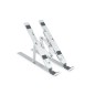 Tooq Support pour Ordinateur Portable jusqu'à 15" - 7 Niveaux de Hauteur - Pliable - Base Antidérapante - Poids Max 5kg