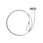 Câble de sécurité universel Tooq avec combinaison pour ordinateur portable - Serrure à 4 chiffres - Acier 4,5 mm - Longueur