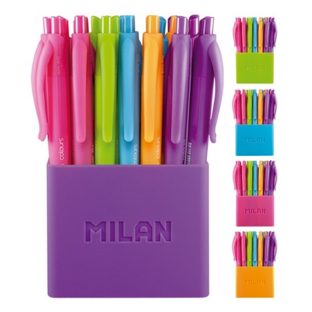 Stylo bille Milan P1 Touch lot de 24 couleurs assorties
