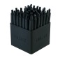 Mini stylos à bille noirs Milan lot de 40