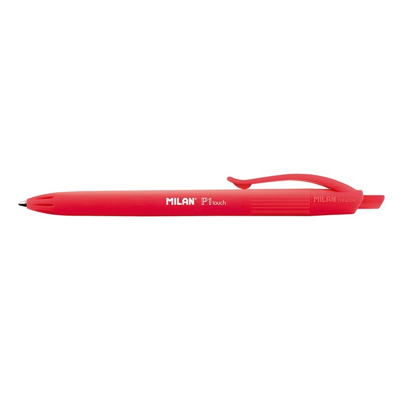 Stylo bille rouge Milan P1 Touch lot de 25 Stylo bille rouge Milan P1 Touch lot de 25