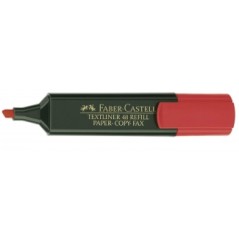 surligneur rouge Faber-Castell rechargeable