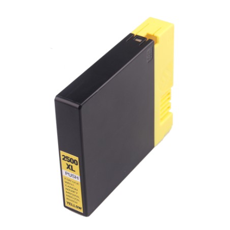 ✅ Cartouche compatible Canon PGI-2500XLBK jaune couleur jaune en stock