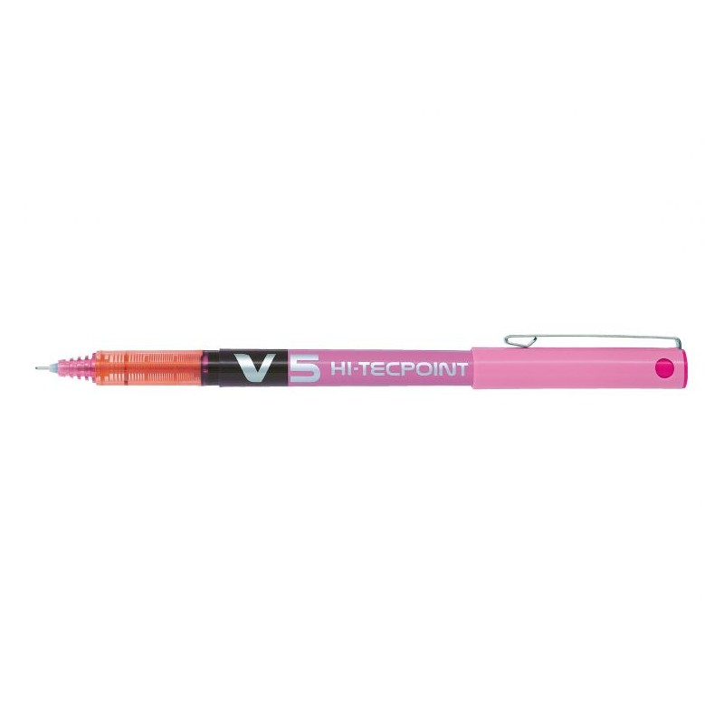 Stylo roller Pilot V5 rose lot de 12