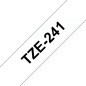 Ruban compatible Brother TZe241 - Texte noir sur fond blanc - Largeur 18 mm x 8 mètres Ruban compatible Brother TZe241 - Texte noir sur fond blanc - Largeur 18 mm x 8 mètres