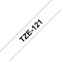 Ruban compatible Brother TZe121 - Texte noir sur fond transparent Ruban compatible Brother TZe121 - Texte noir sur fond transparent